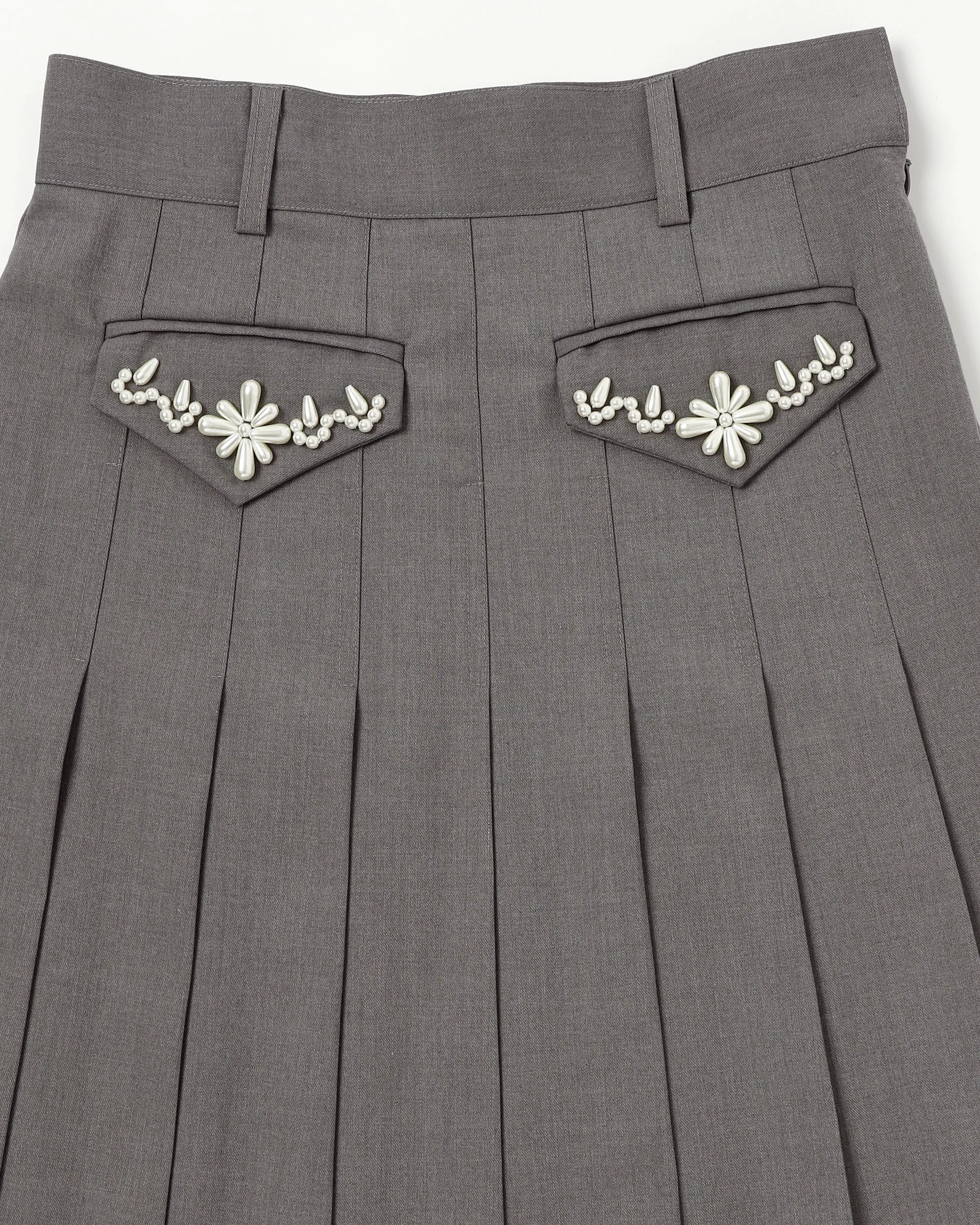 PEARL PLEATED SKIRT