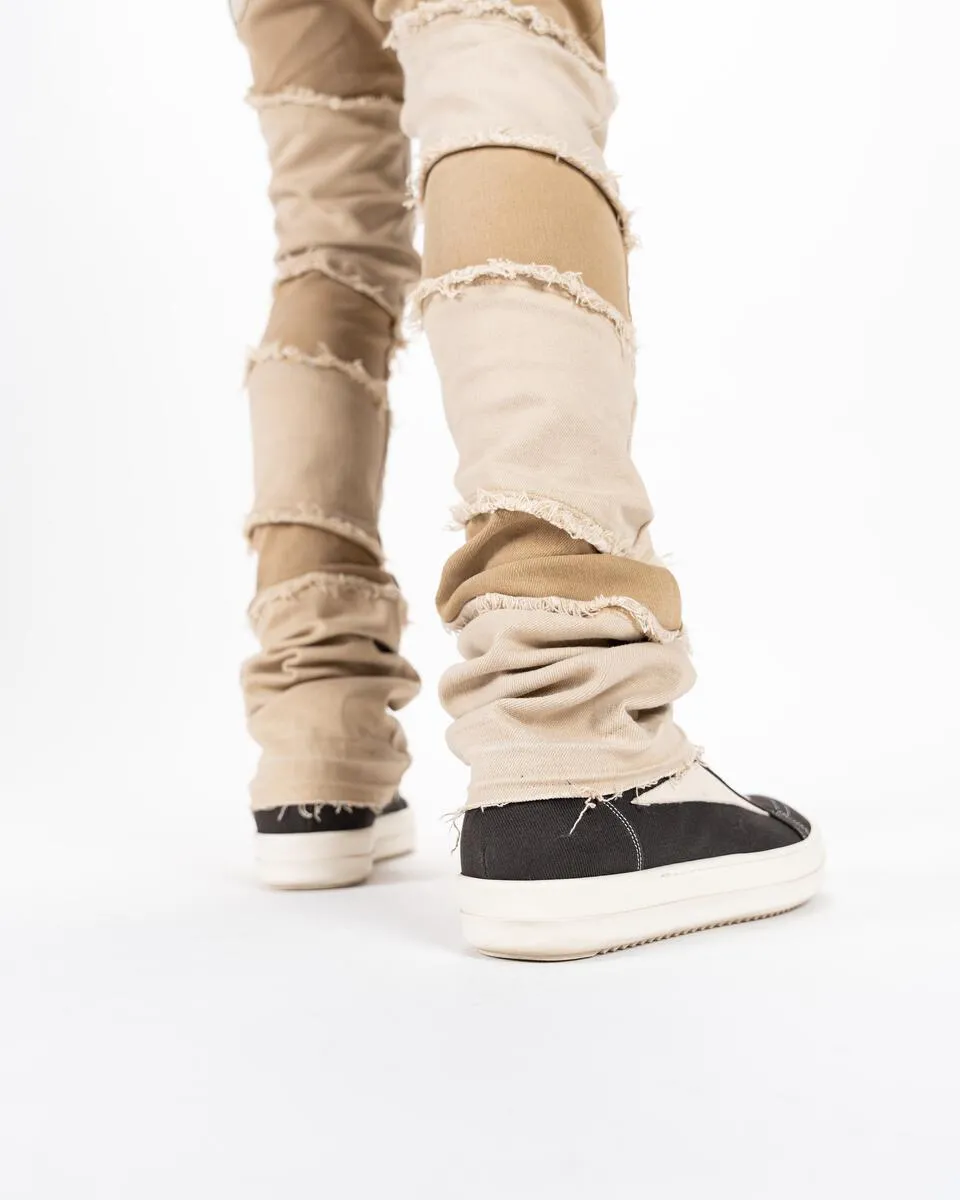 Pheelings EMBRACE THE JOURNEY FLARE STACK DENIM (CREAM/KHAKI)