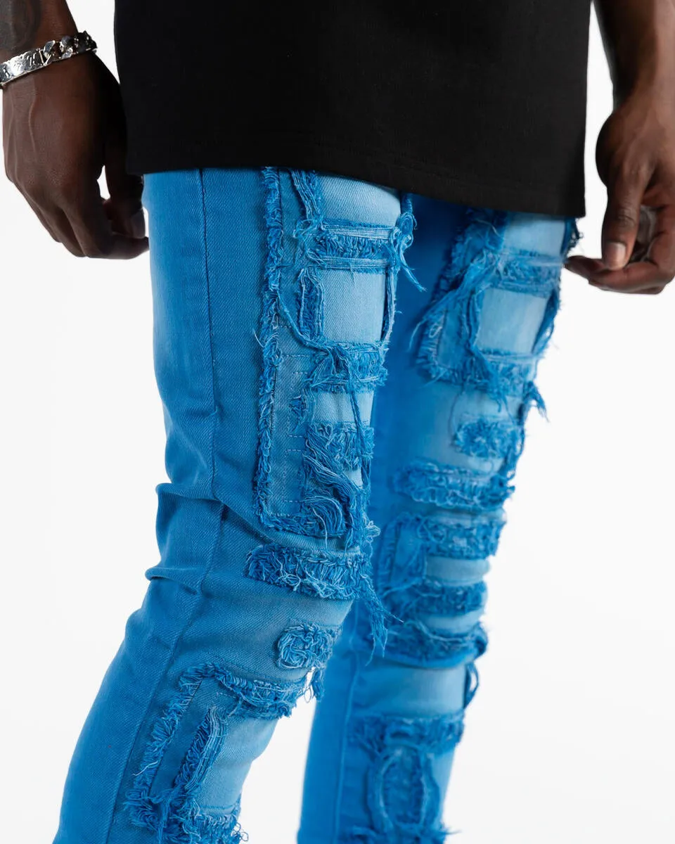 Pheelings Inspired By FLARE STACK DENIM (ROYAL BLUE)