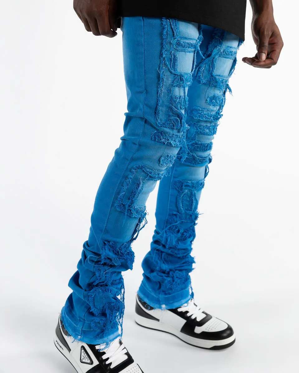 Pheelings Inspired By FLARE STACK DENIM (ROYAL BLUE)