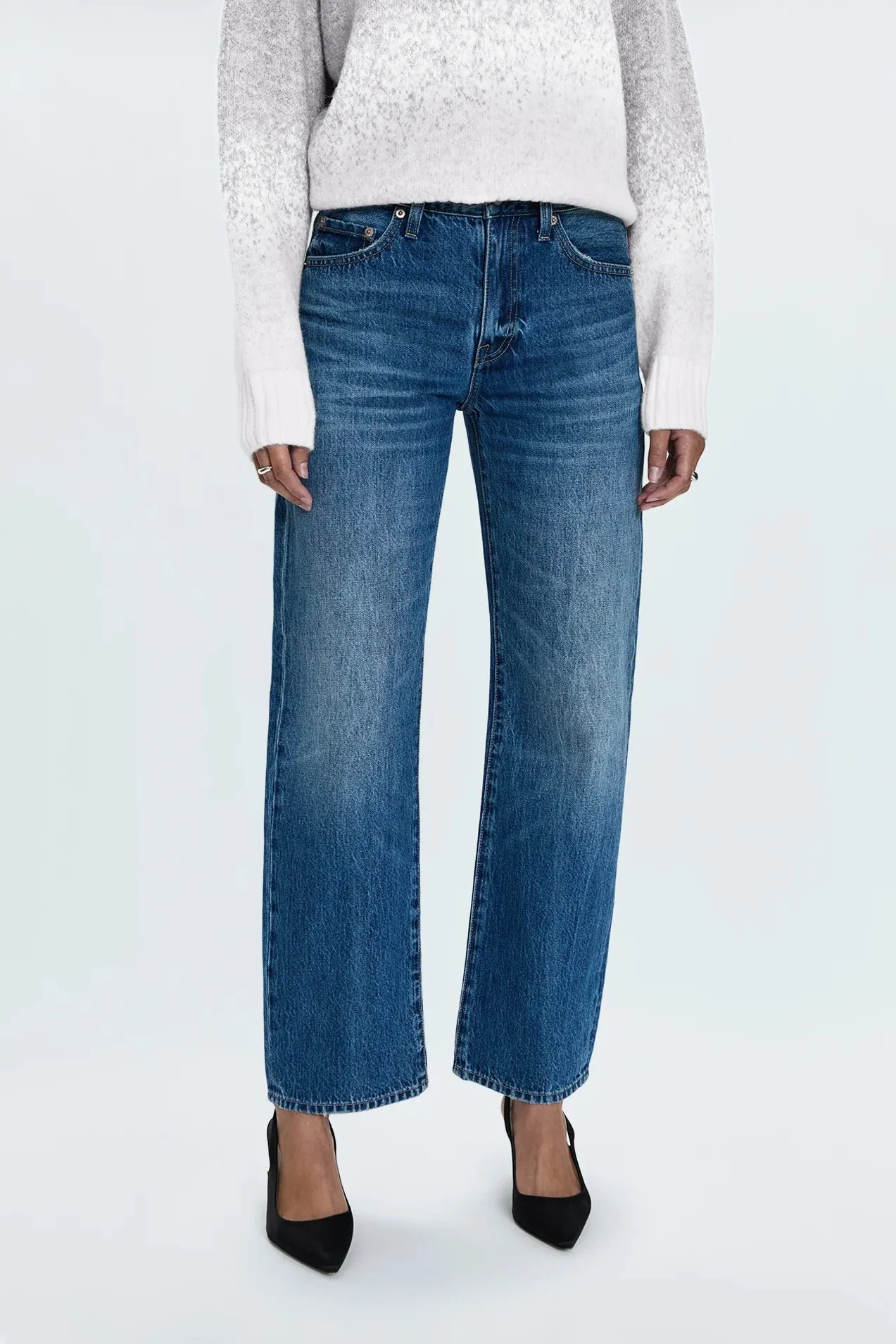 Pistola Lexi Mid Rise Bowed Jeans