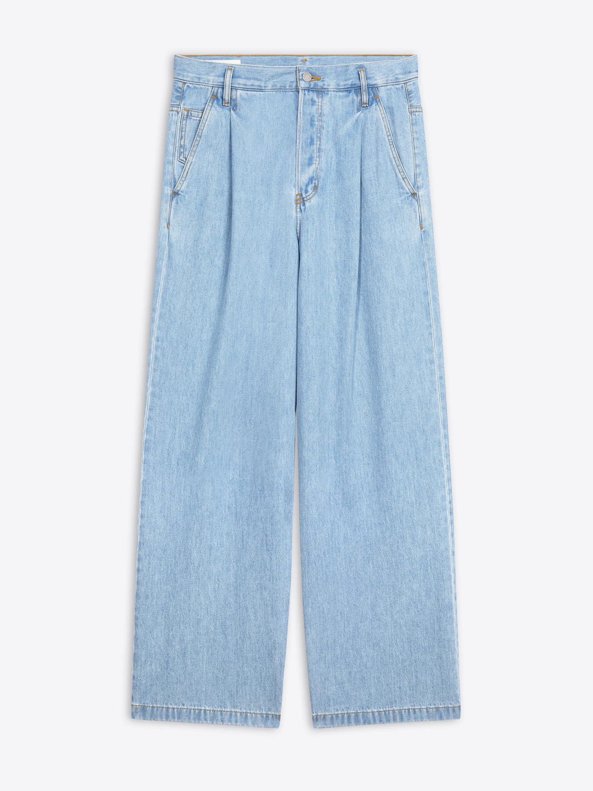 Pleated jeans