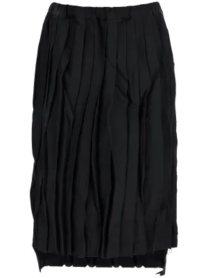 Pleated Midi Skirt - Wool