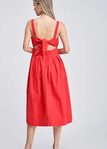 Pleated Poplin Sun Dress