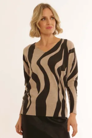 Pomodoro Clothing Zebra Jumper 42455