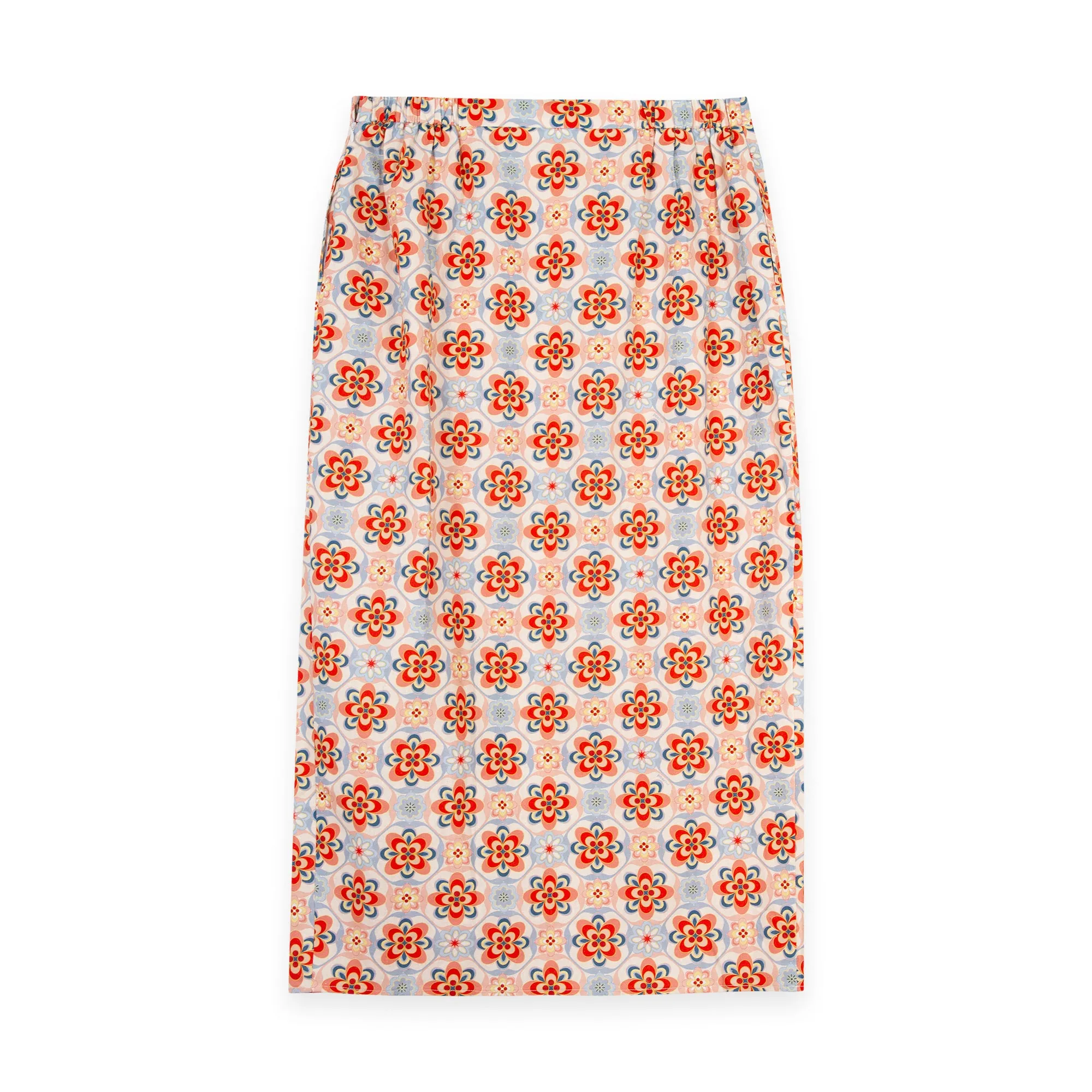 Printed Pleated Skirt