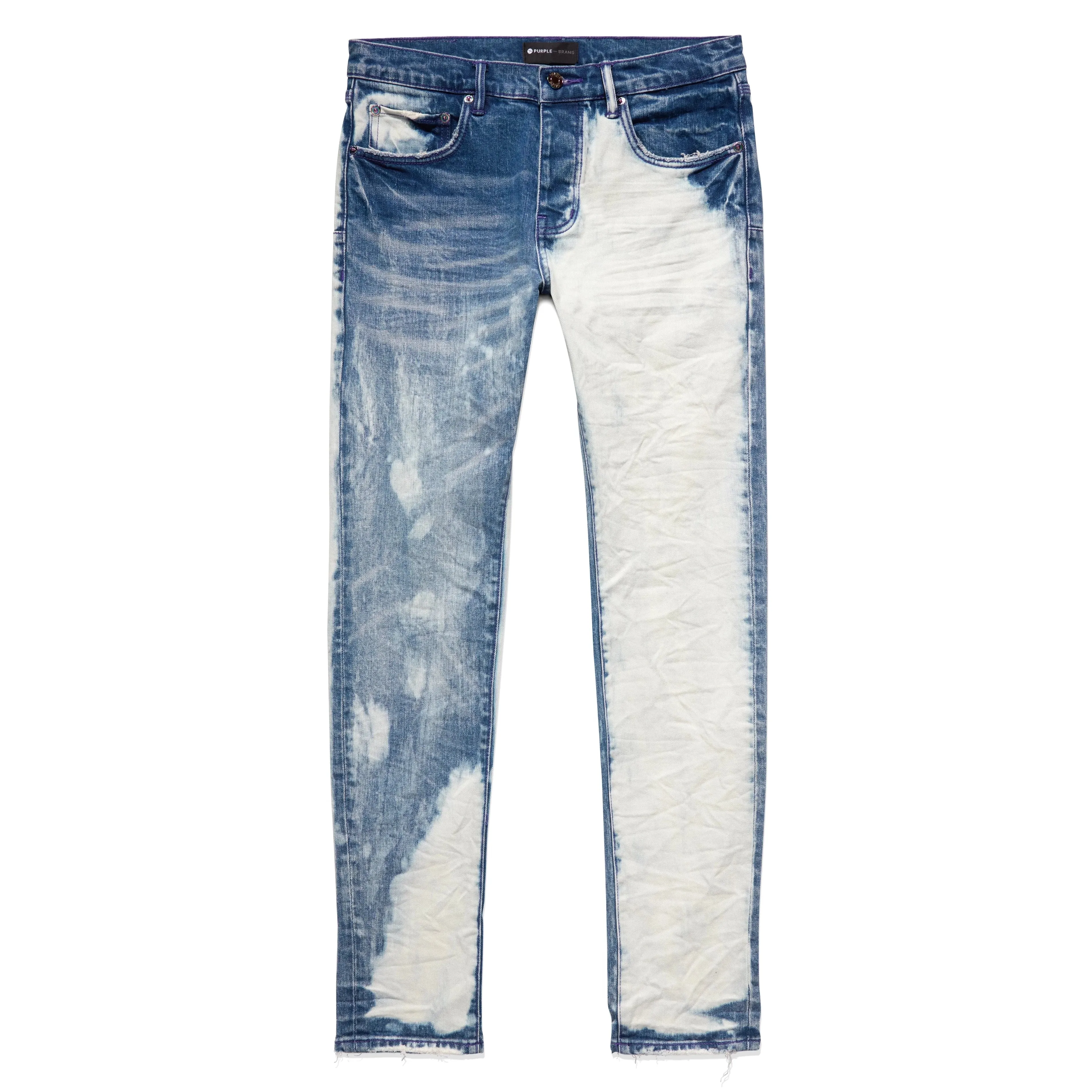 Purple Brand P001 Light Indigo Half Bleach Jean