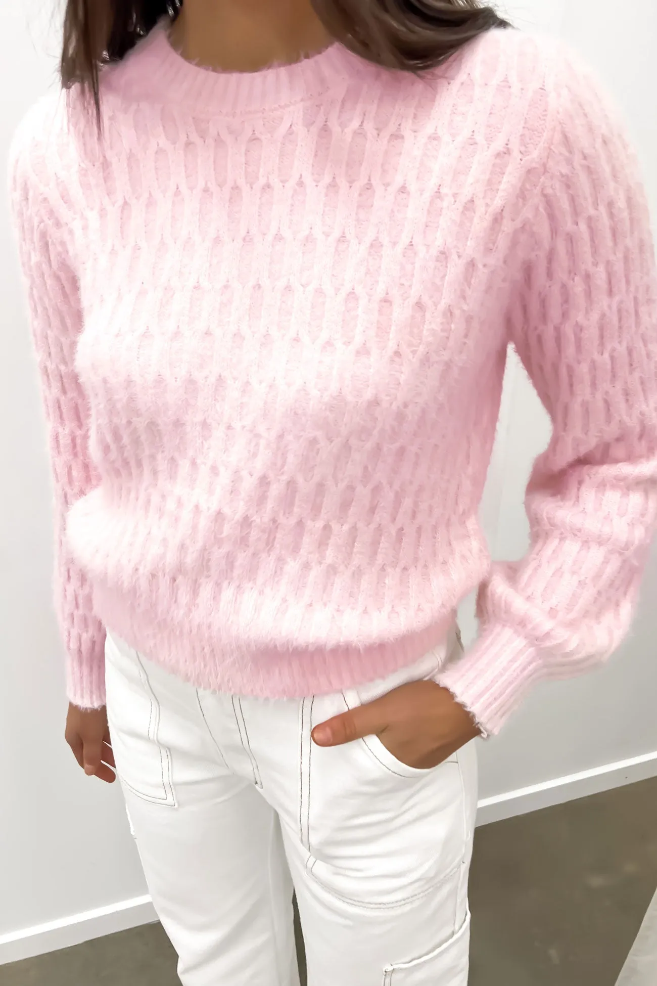 Rachel Knit Jumper Pink