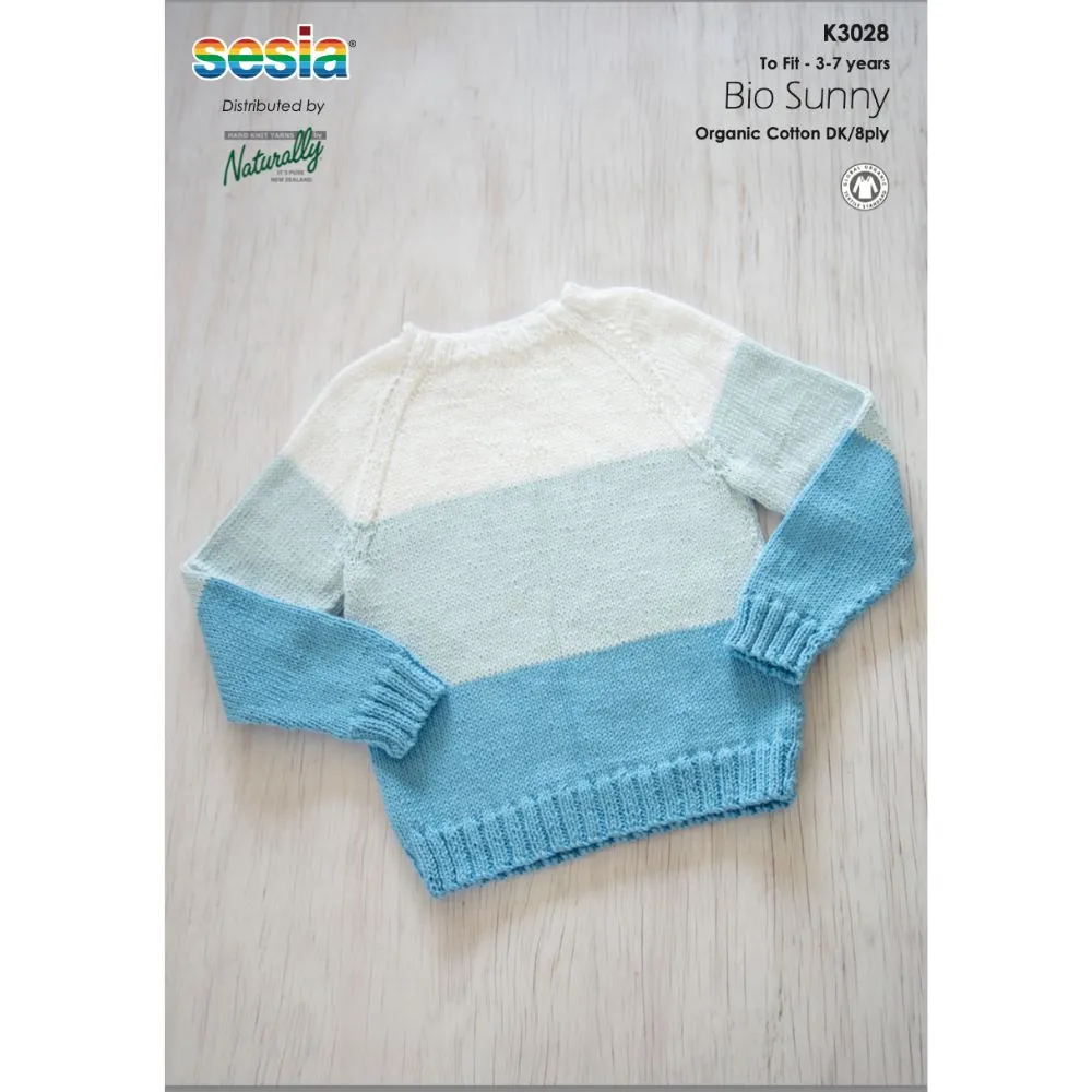 Raglan Summer Jumper KNitting Pattern (K3028)