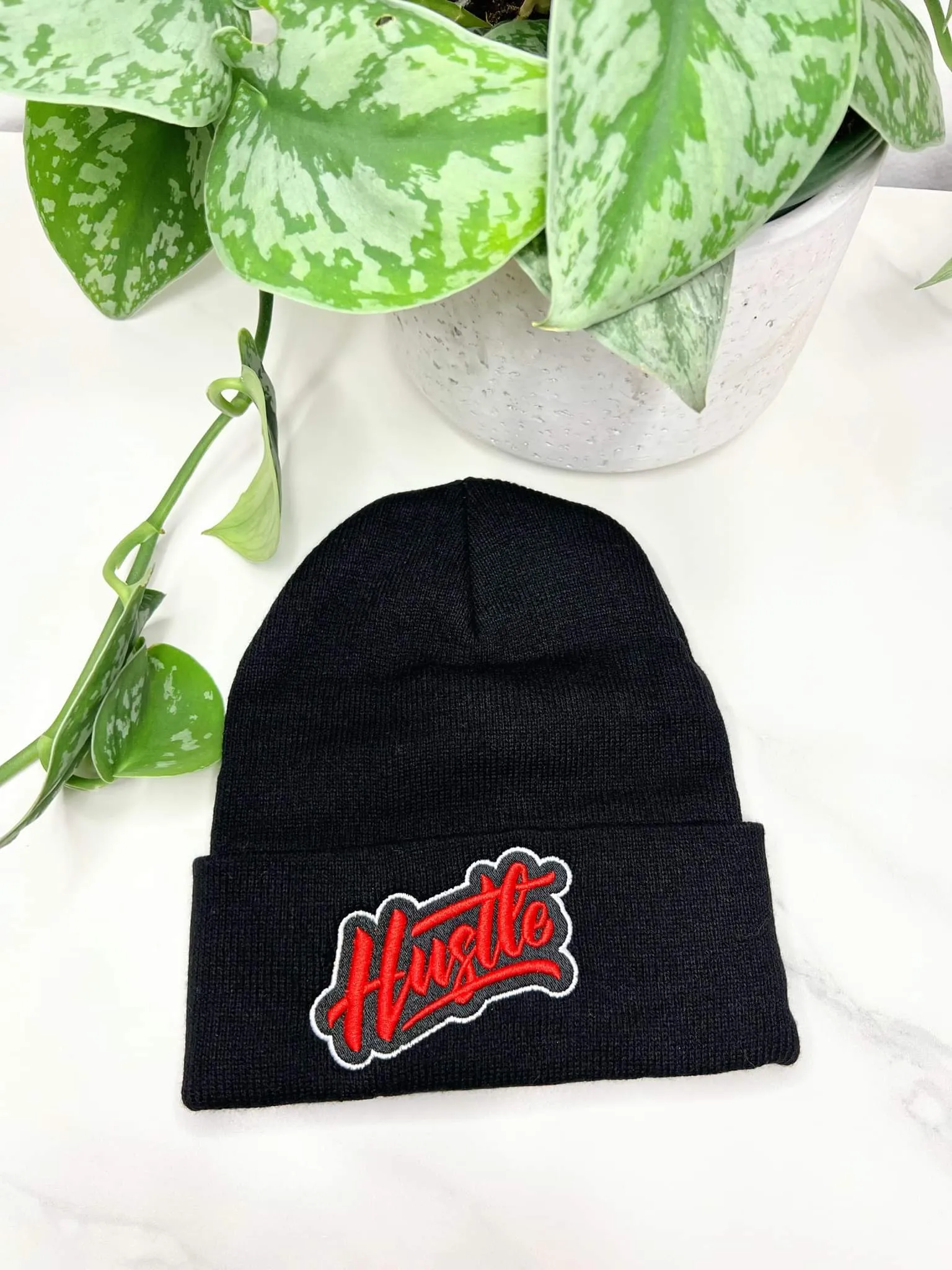 Red Hustle Beanie