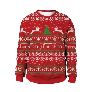 Red Traditional Christmas Jumper