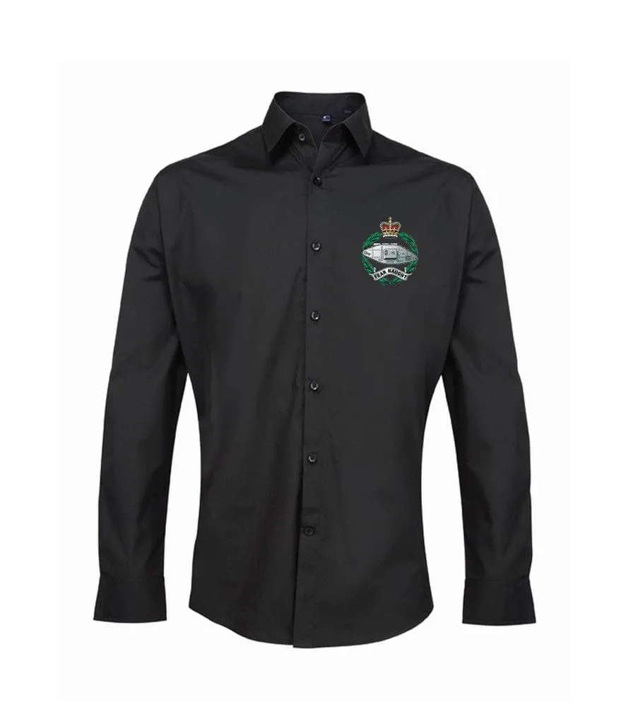 Royal Tank Regiment RTR Embroidered Long Sleeve Oxford Shirt