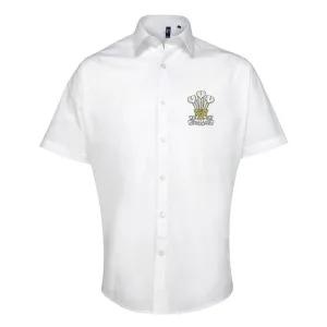 Royal Welsh Embroidered Short Sleeve Oxford Shirt