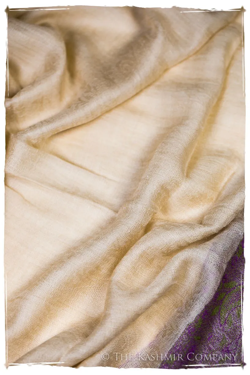 Ruqayya Paisley Frontière Pashmina Cashmere Scarf