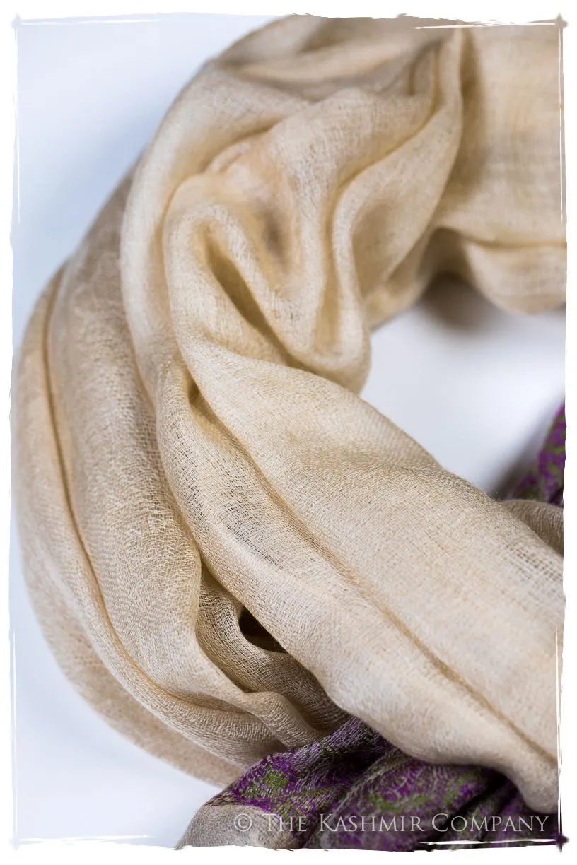 Ruqayya Paisley Frontière Pashmina Cashmere Scarf