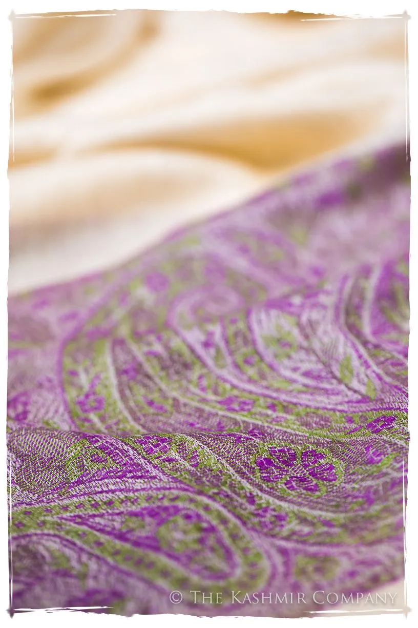 Ruqayya Paisley Frontière Pashmina Cashmere Scarf