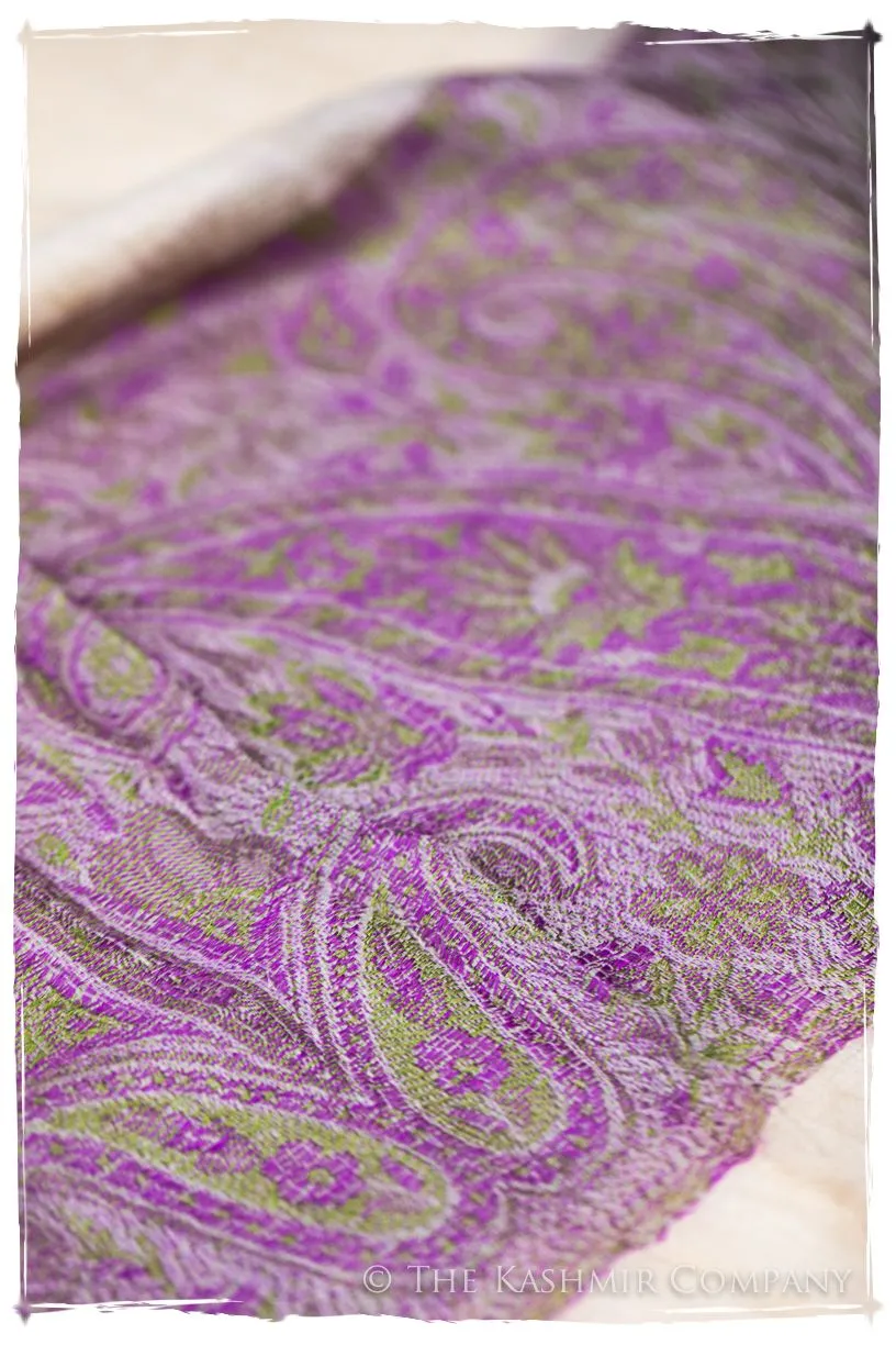 Ruqayya Paisley Frontière Pashmina Cashmere Scarf