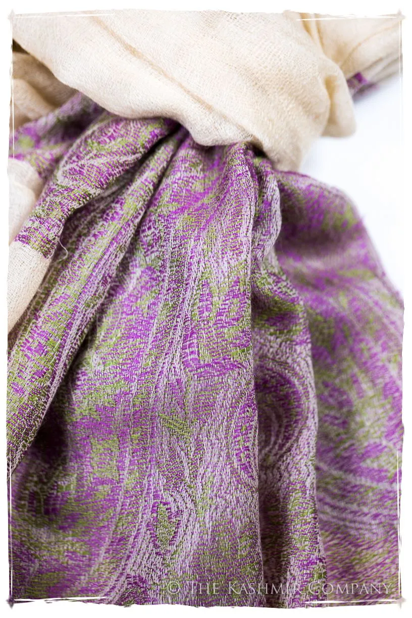 Ruqayya Paisley Frontière Pashmina Cashmere Scarf