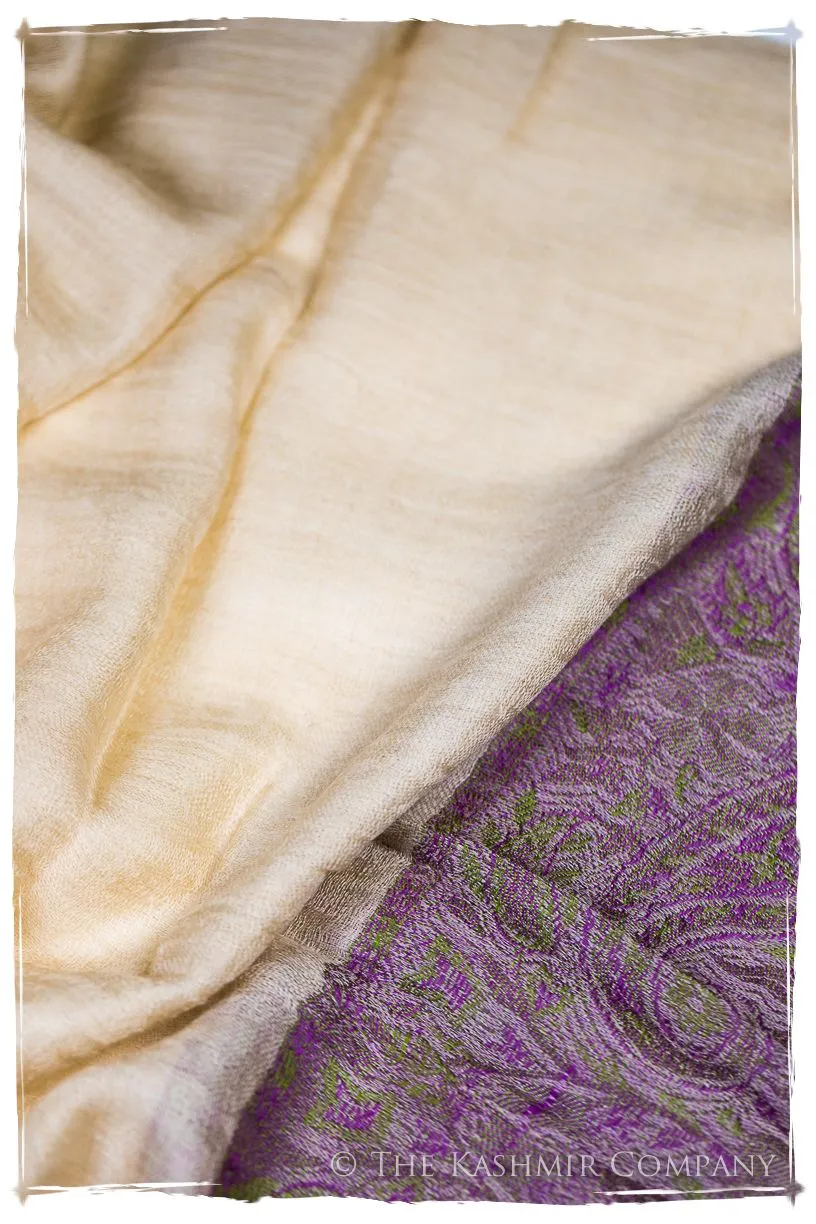 Ruqayya Paisley Frontière Pashmina Cashmere Scarf