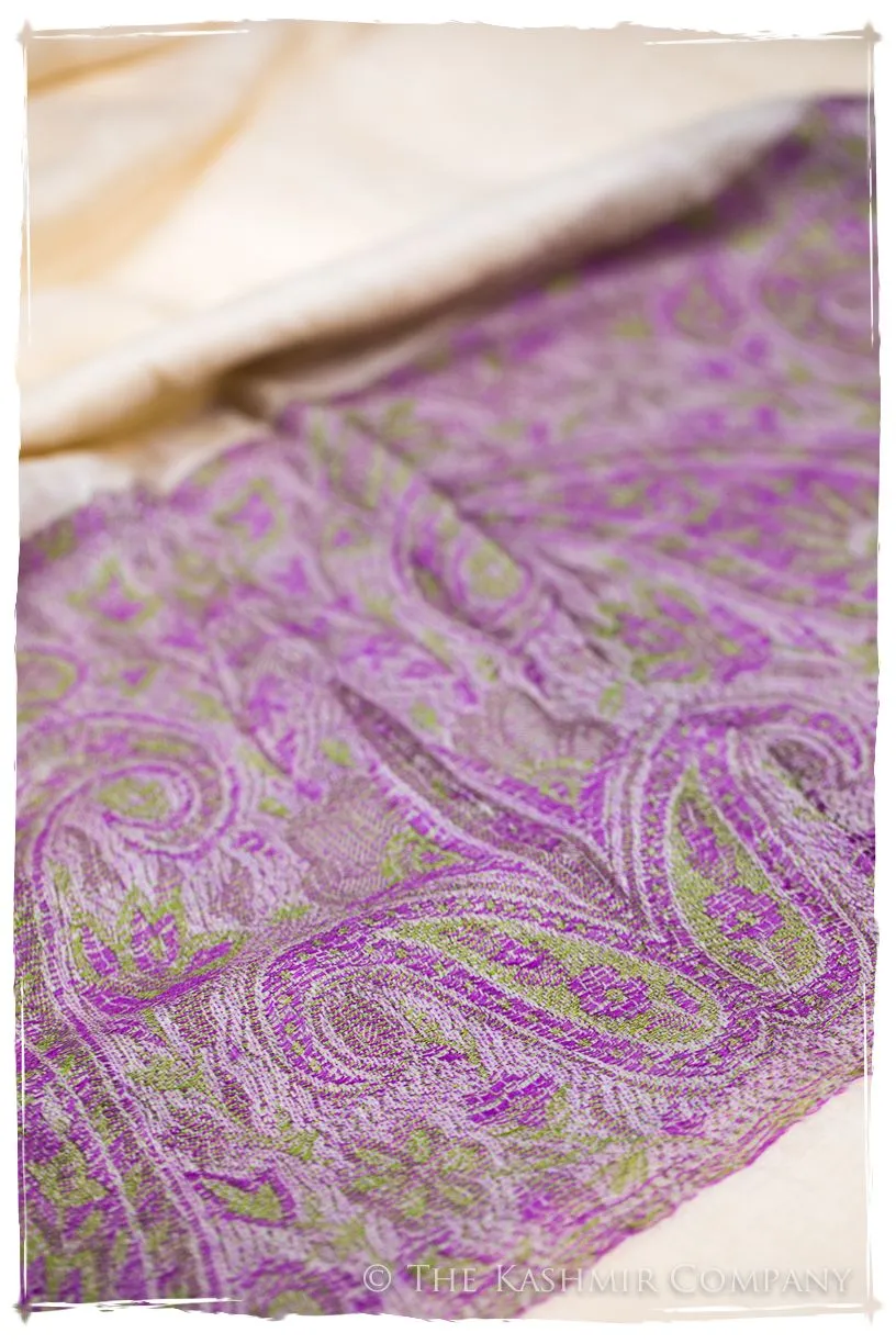 Ruqayya Paisley Frontière Pashmina Cashmere Scarf