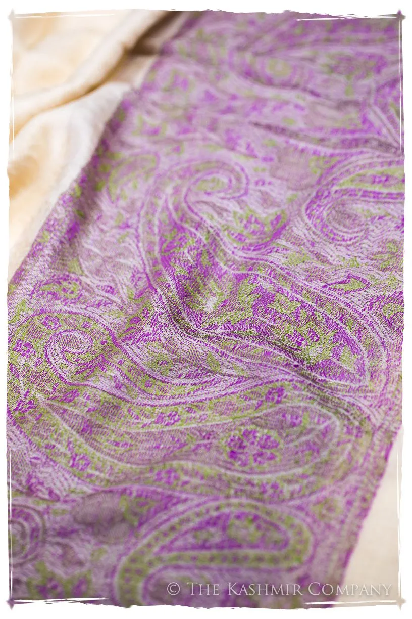 Ruqayya Paisley Frontière Pashmina Cashmere Scarf