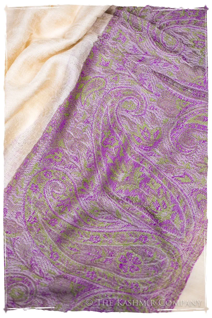 Ruqayya Paisley Frontière Pashmina Cashmere Scarf