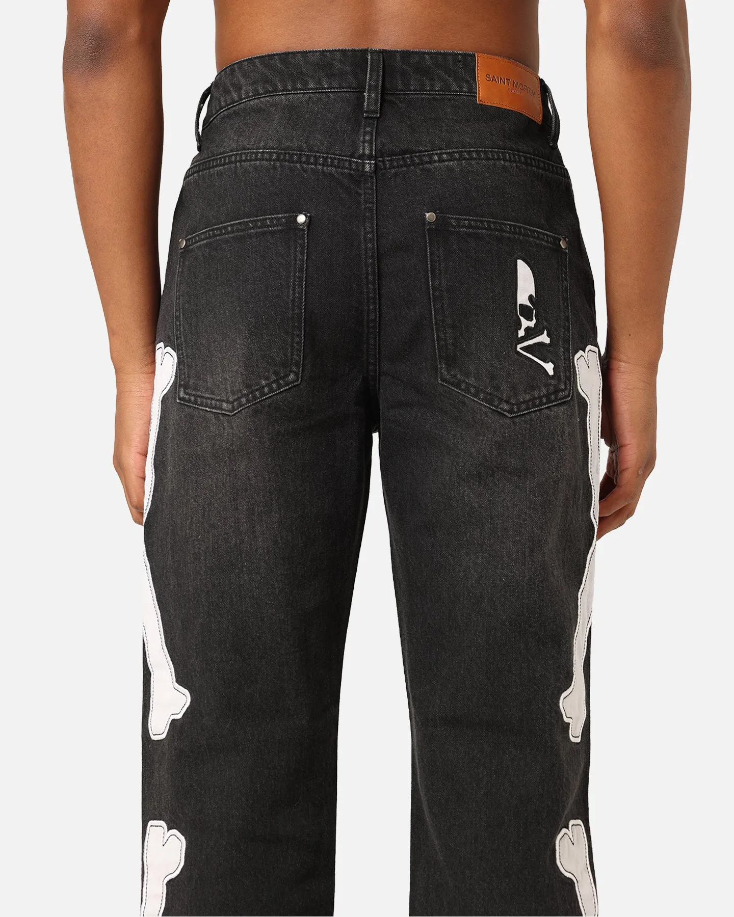 Saint Morta Bxnes Psykhe Jeans Black Shadow