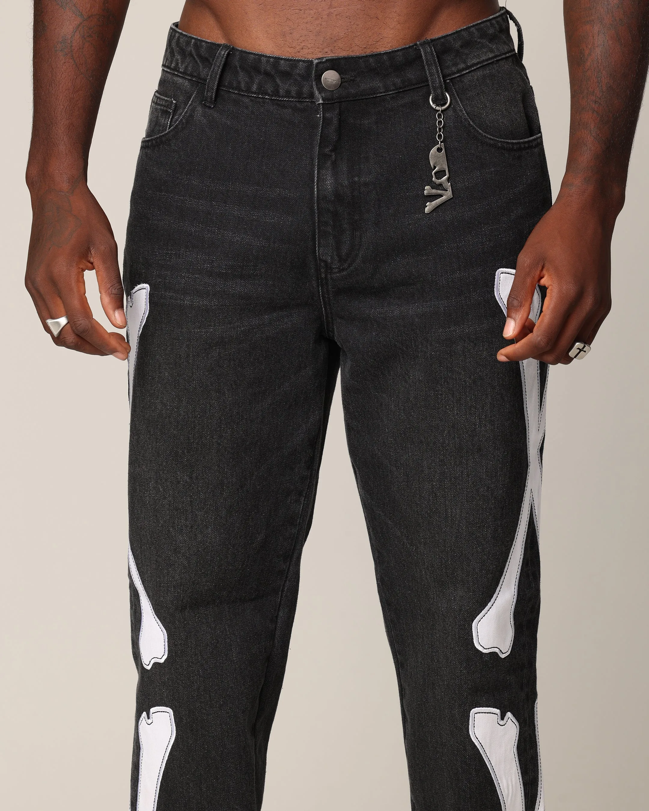 Saint Morta Bxnes Psykhe Jeans Black Shadow