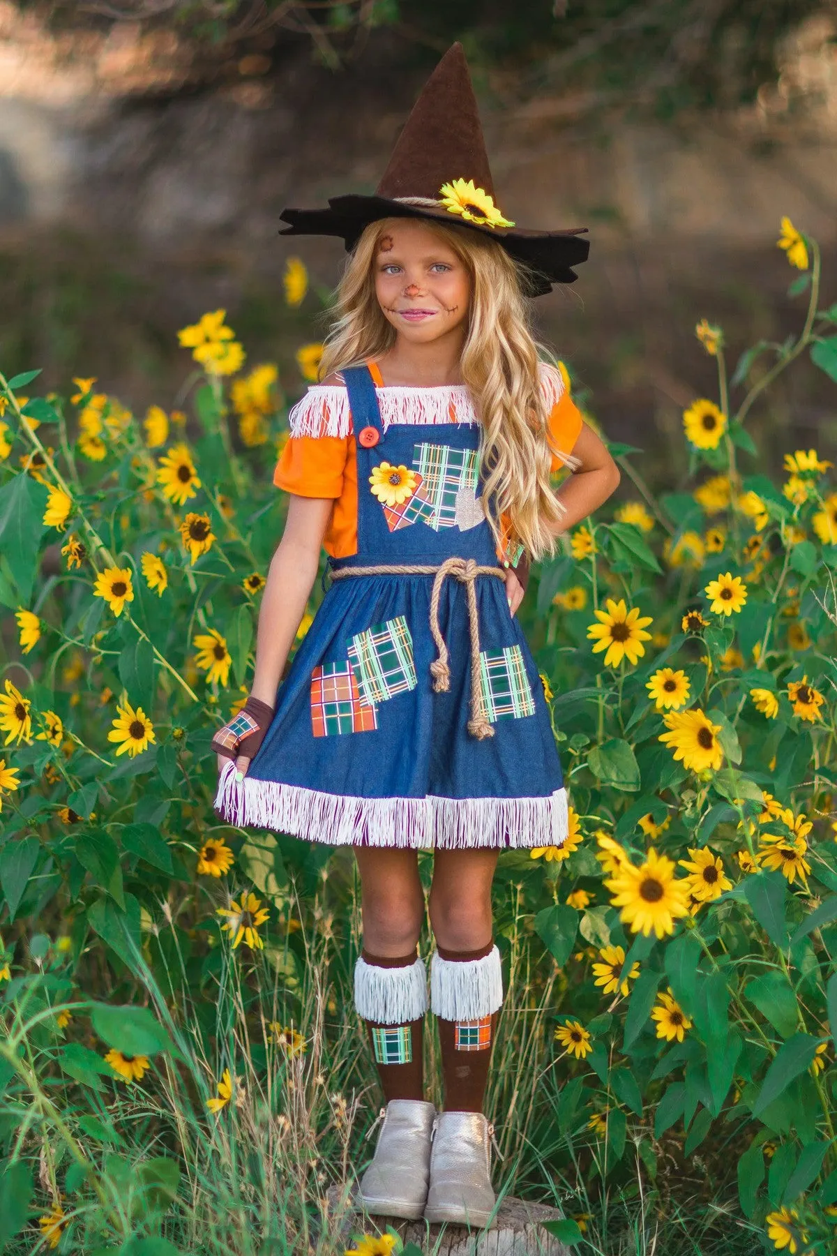 Scarecrow Costume - 5 Piece Set