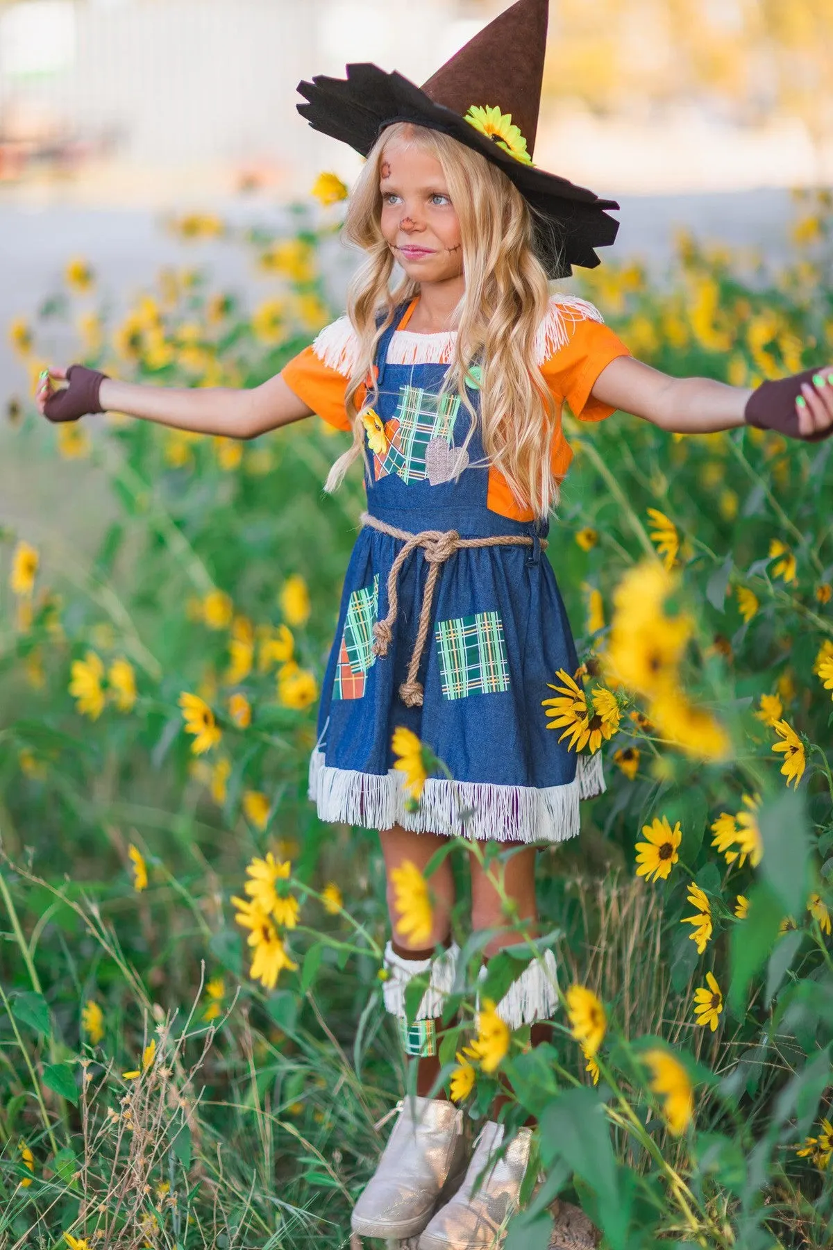 Scarecrow Costume - 5 Piece Set