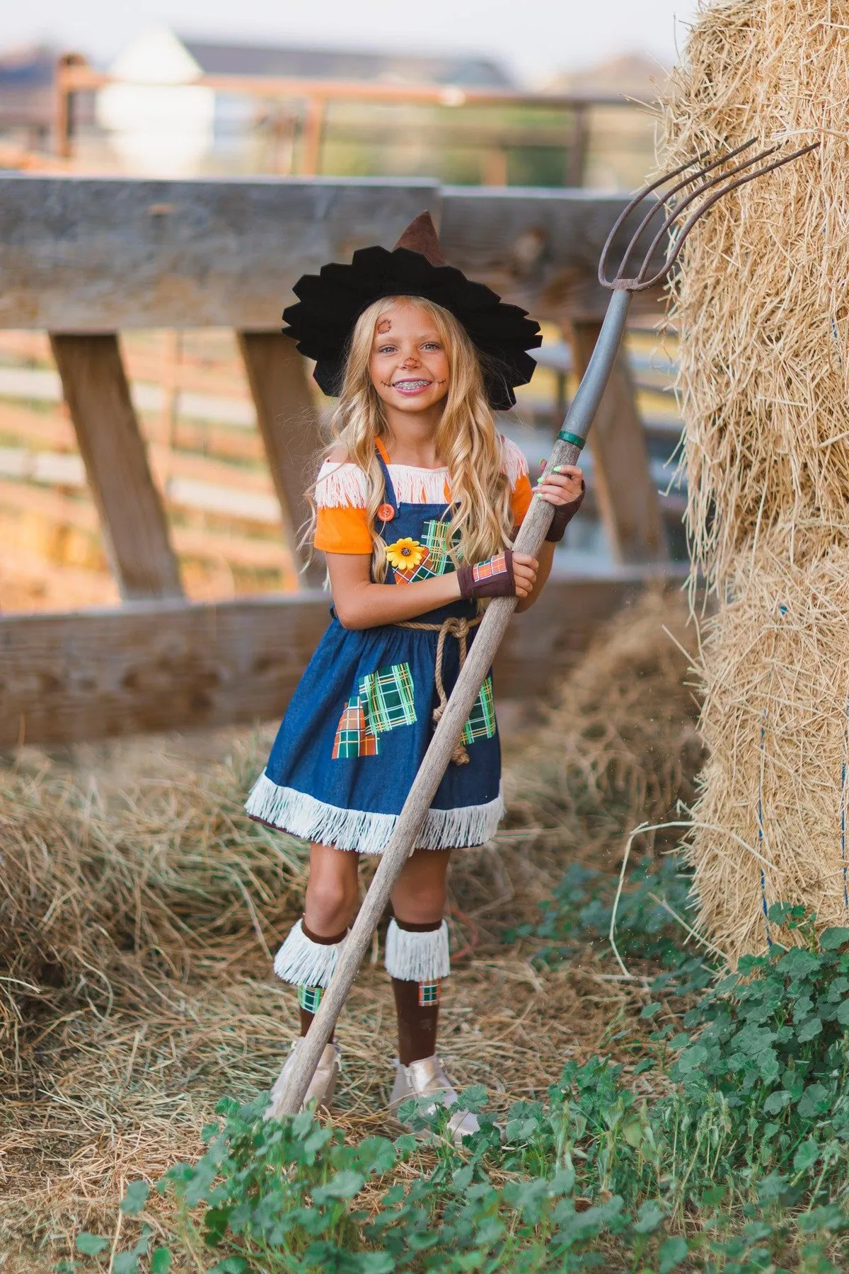 Scarecrow Costume - 5 Piece Set