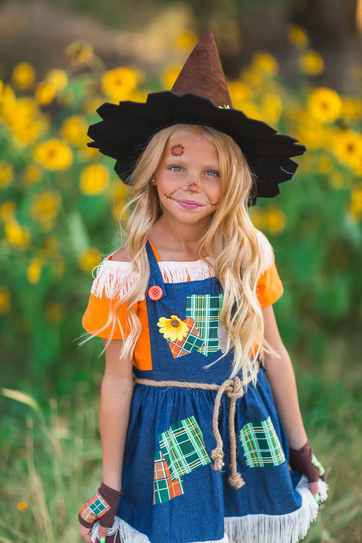 Scarecrow Costume - 5 Piece Set