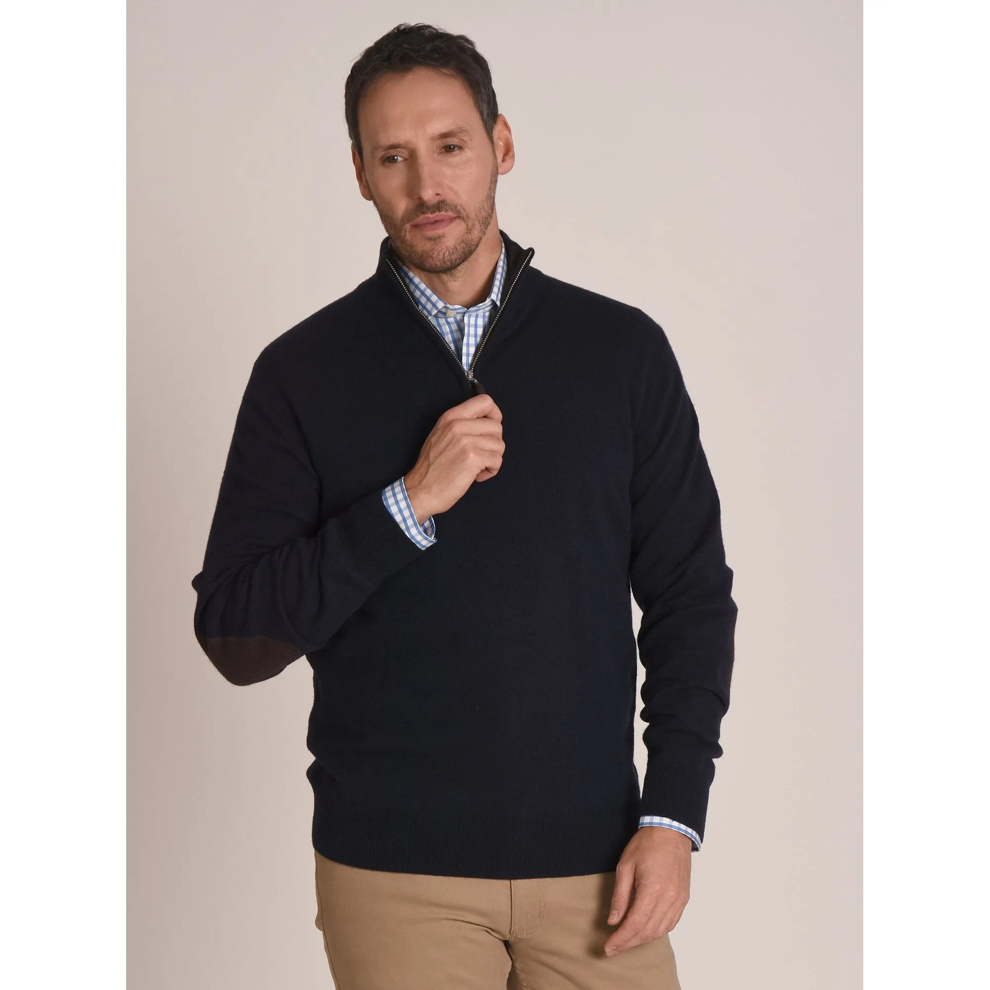 Schoffel Mens Merino 1/4 Zip Jumper