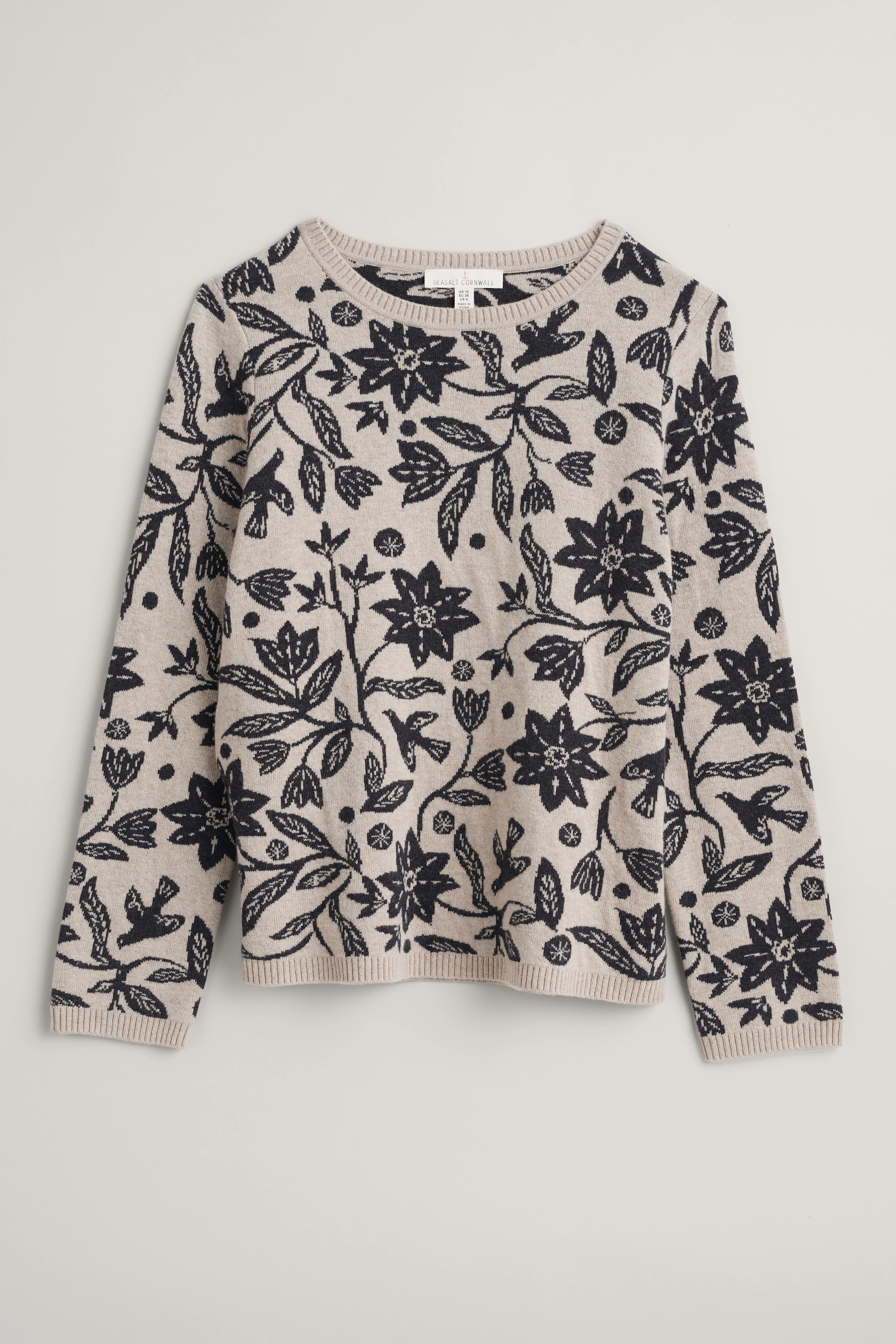 Seasalt Winder House Jumper - Breon Floral Birch