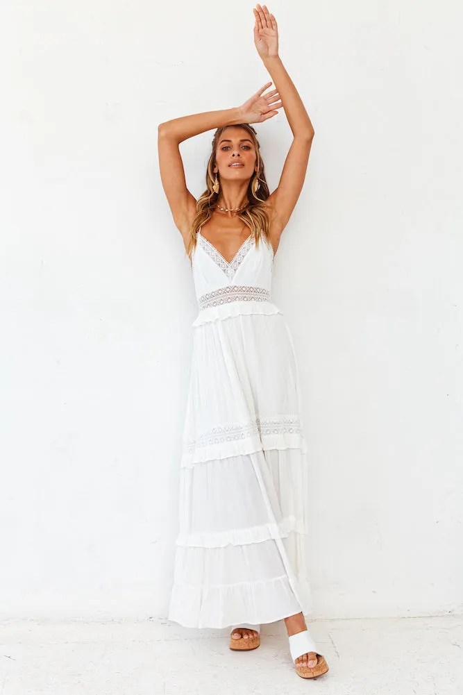 Semicolon Maxi Dress White