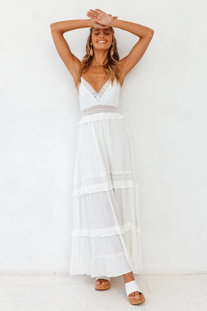 Semicolon Maxi Dress White