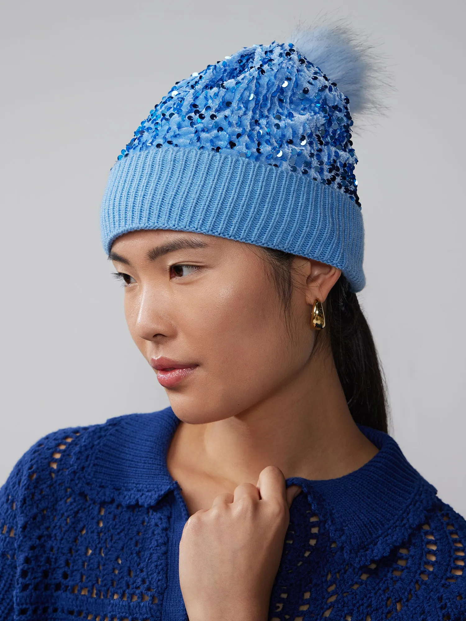 Sequin Beanie