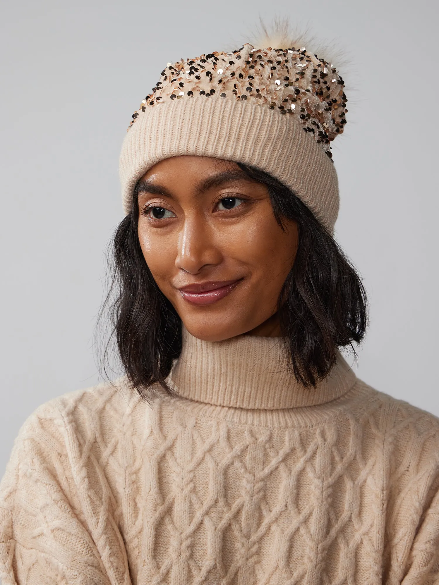 Sequin Beanie