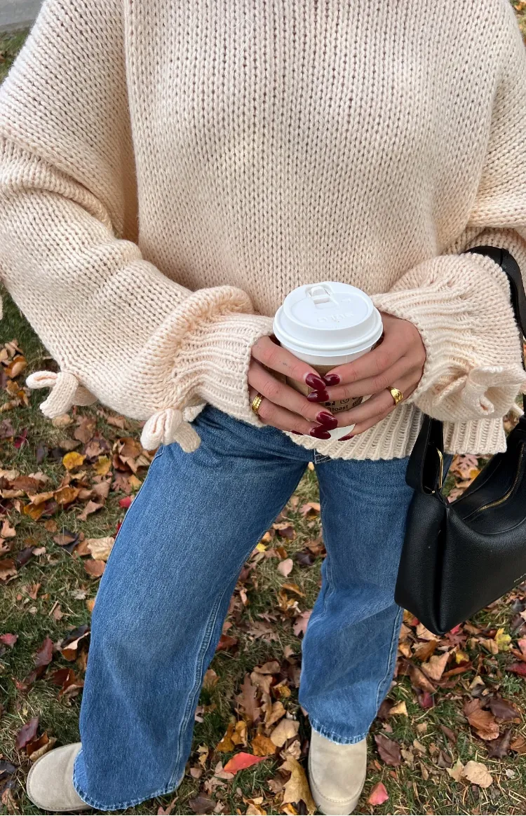 Short and Sweet Cream Knit Jumper