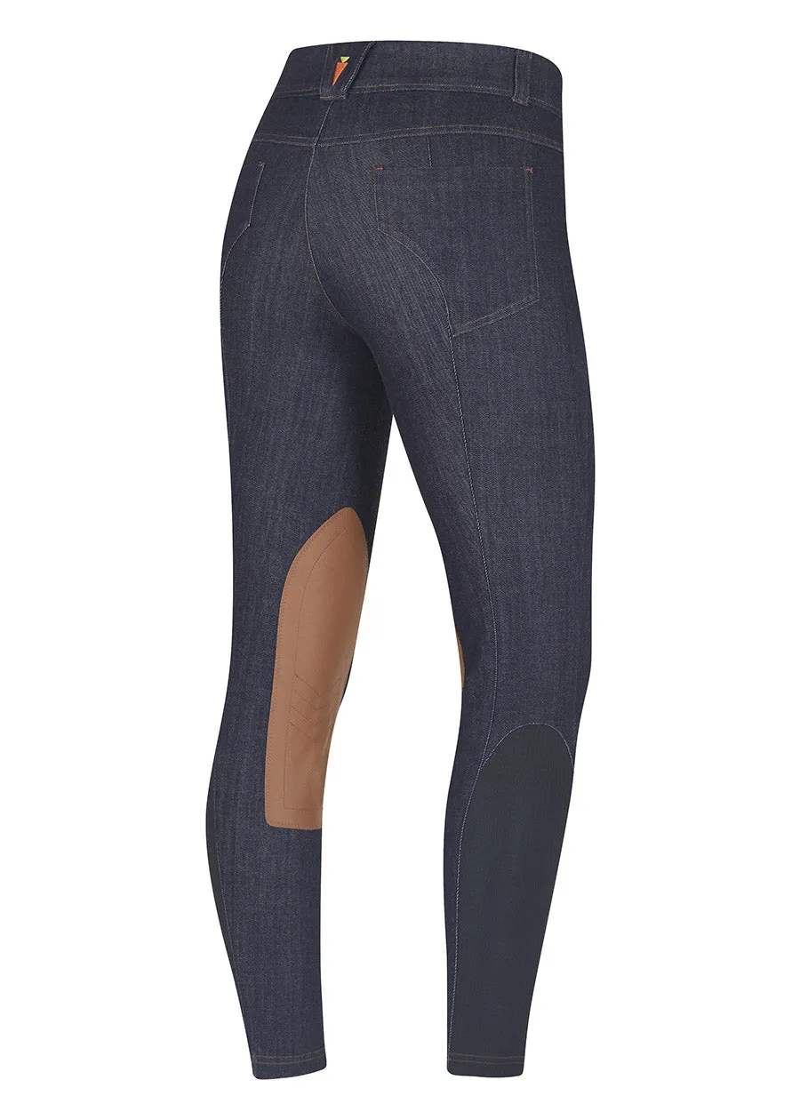 Stretch Denim Knee Patch Riding Breech