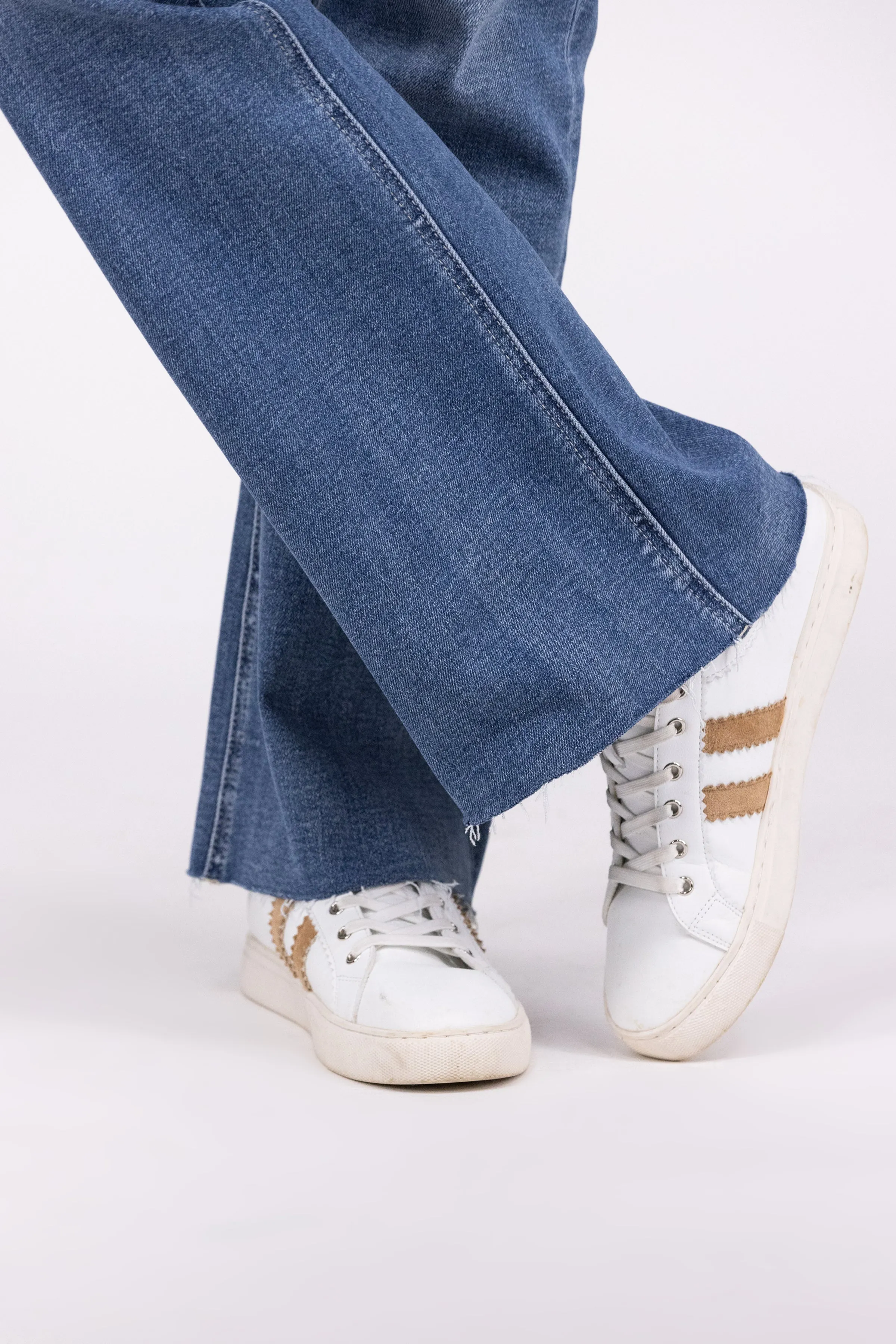 Strike It Rich From Lovervet: High-Rise Relaxed Flare Denim