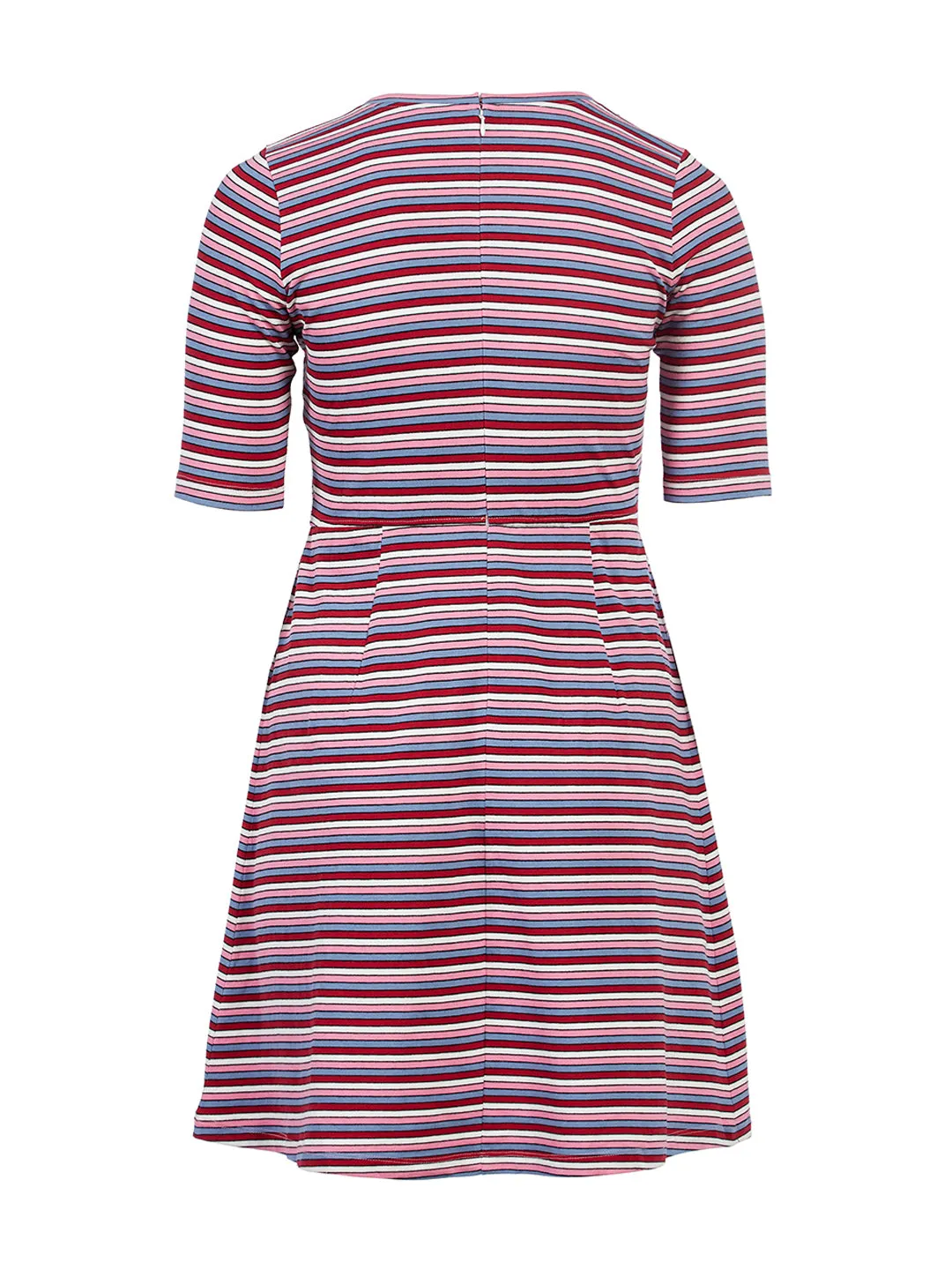 Stripe Fit-And-Flare Dress