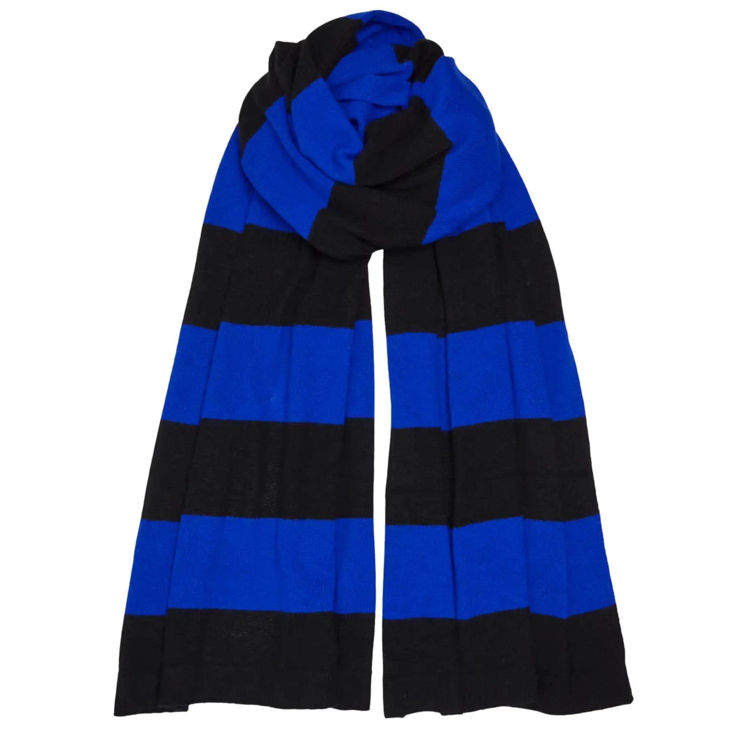 Stripe Scarf Black/Blue