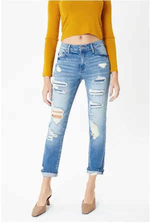 Summer Swag Destroyed Boyfriend Jean