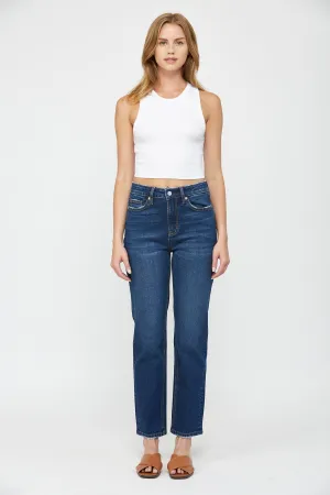 Super High Wedge Straight Leg Jeans by Mica Denim (Ships in 2-3 Weeks)