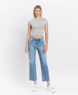 Sweet Time - High Rise Ankle Straight Jeans