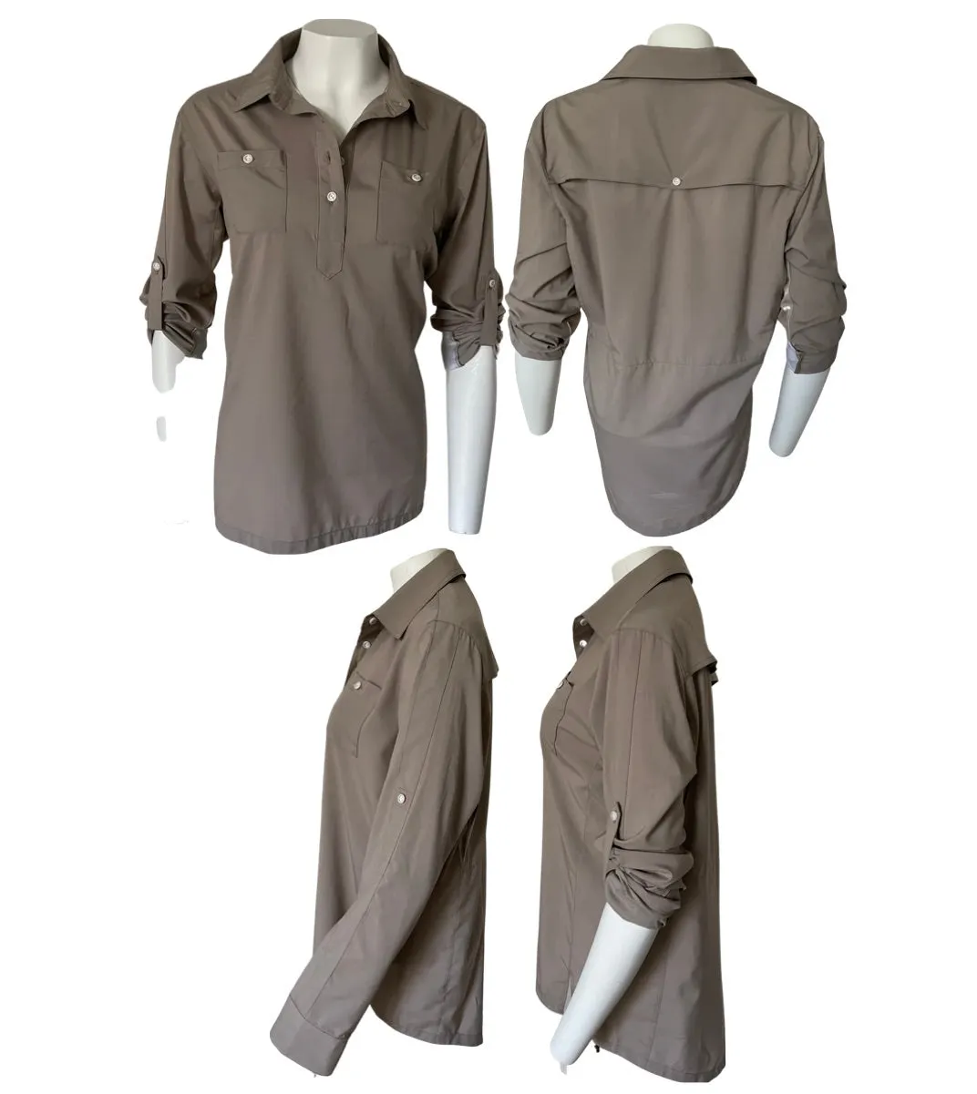 The Classic Safari Sun Shirt in British Khaki