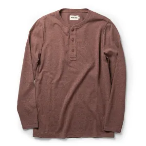 The Heavy Bag Henley in Burgundy