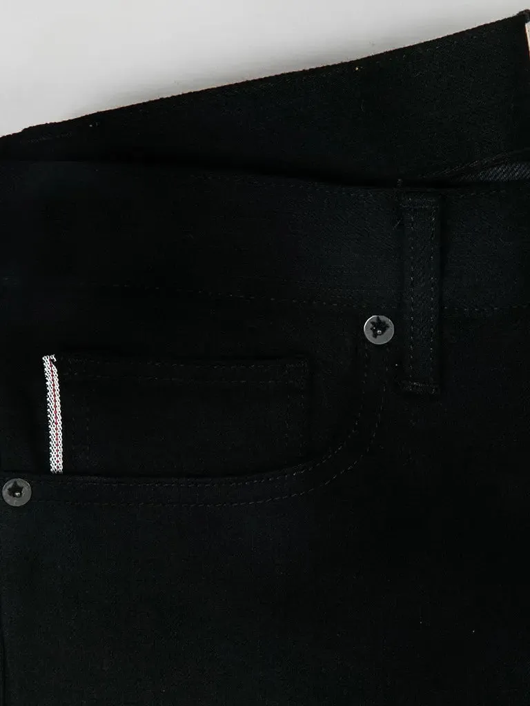 The Pen Slim 10.5oz Raw Stretch Selvedge- Black