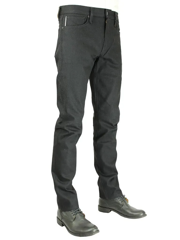 The Pen Slim 10.5oz Raw Stretch Selvedge- Black